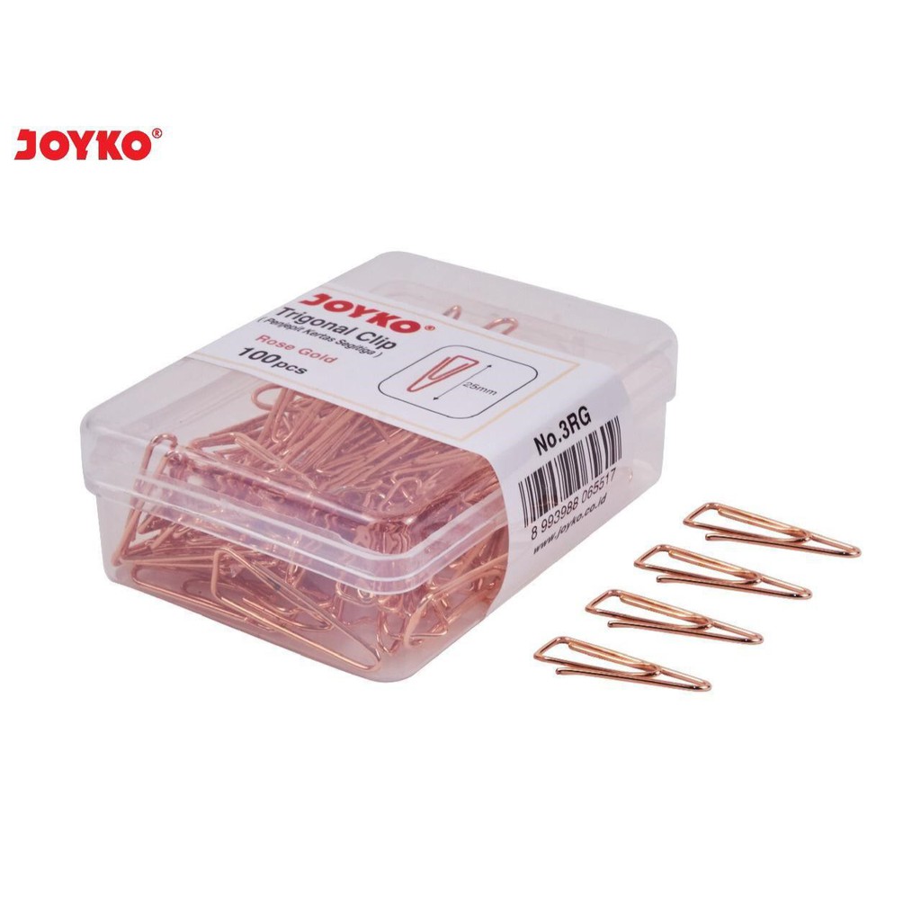 

Klip Kertas / Trigonal Clip Joyko No.3 Rose Gold
