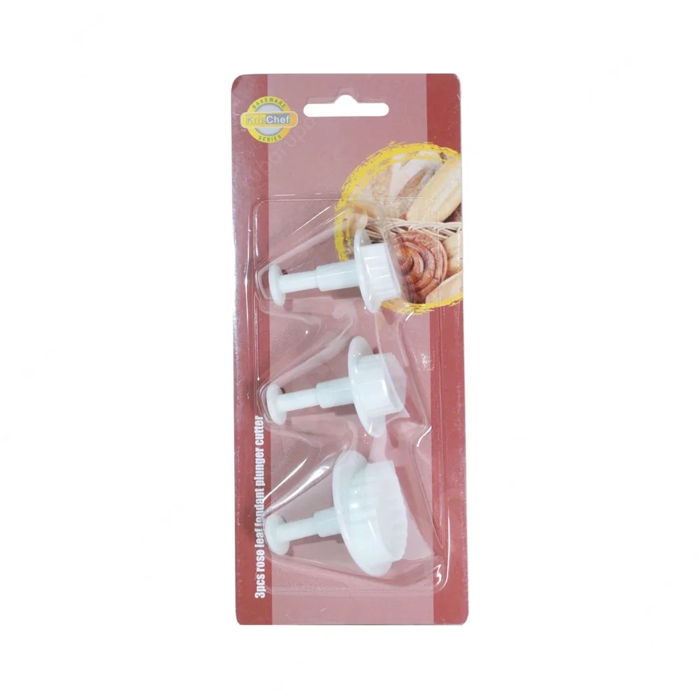 Ace Krischef Set 3 Pcs Cetakan Fondant Rose