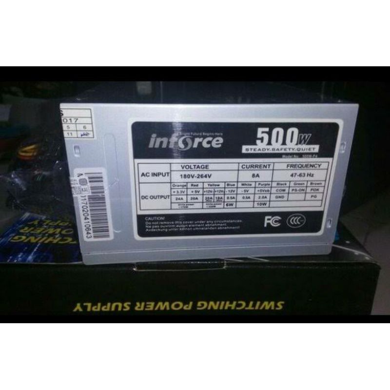 Power Supply Inforce 500W Komputer PSU ATX