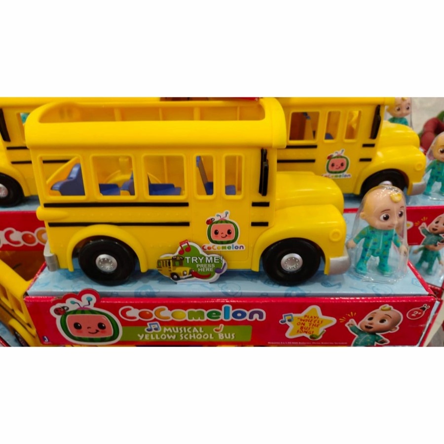 sale mainan: Cocomelon Musical Yellow School Bus JJ Musical Original