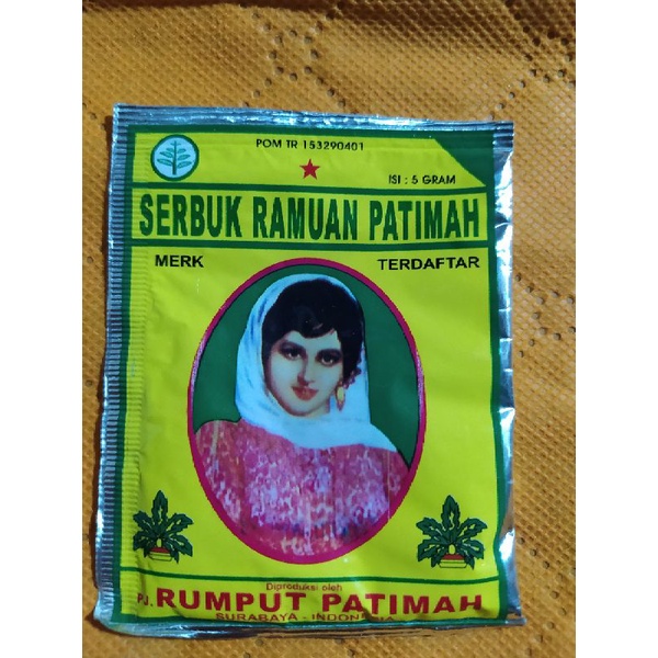 

Jamu seduh ramuan patimah