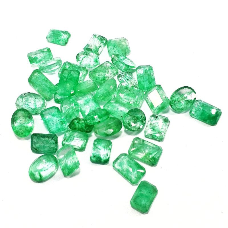 BATU PERMATA NATURAL ZAMRUD COLOMBIA EMERALD BERLY ASLI NATURAL