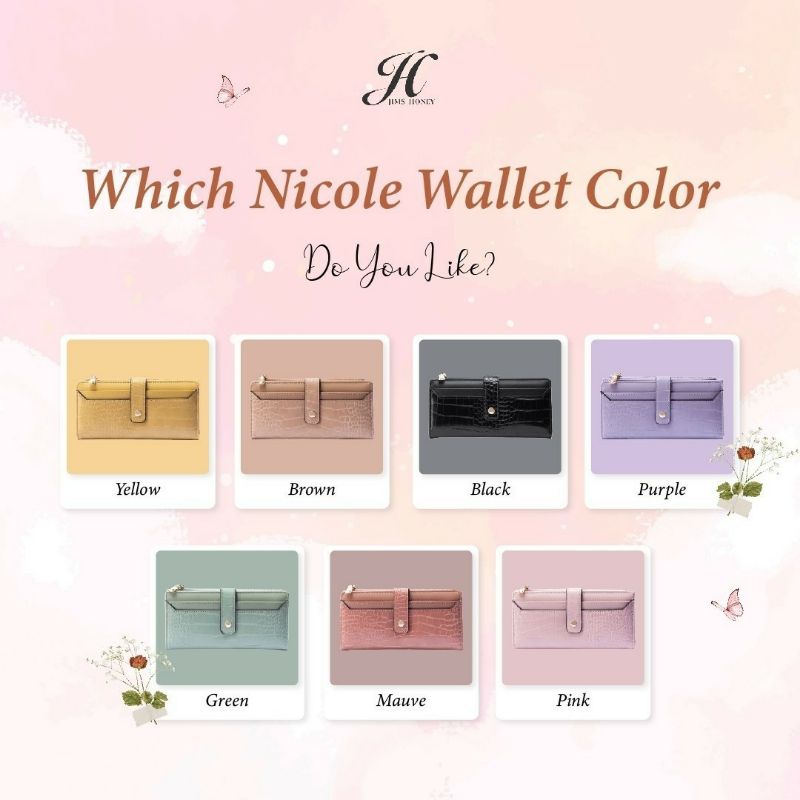 DOMPET JIMS HONEY NICOLE WALLET DOMPET HP ANTI AIR MUAT KARTU BANYAK TERMURAH BISA COD✅ OPEN RESELLER