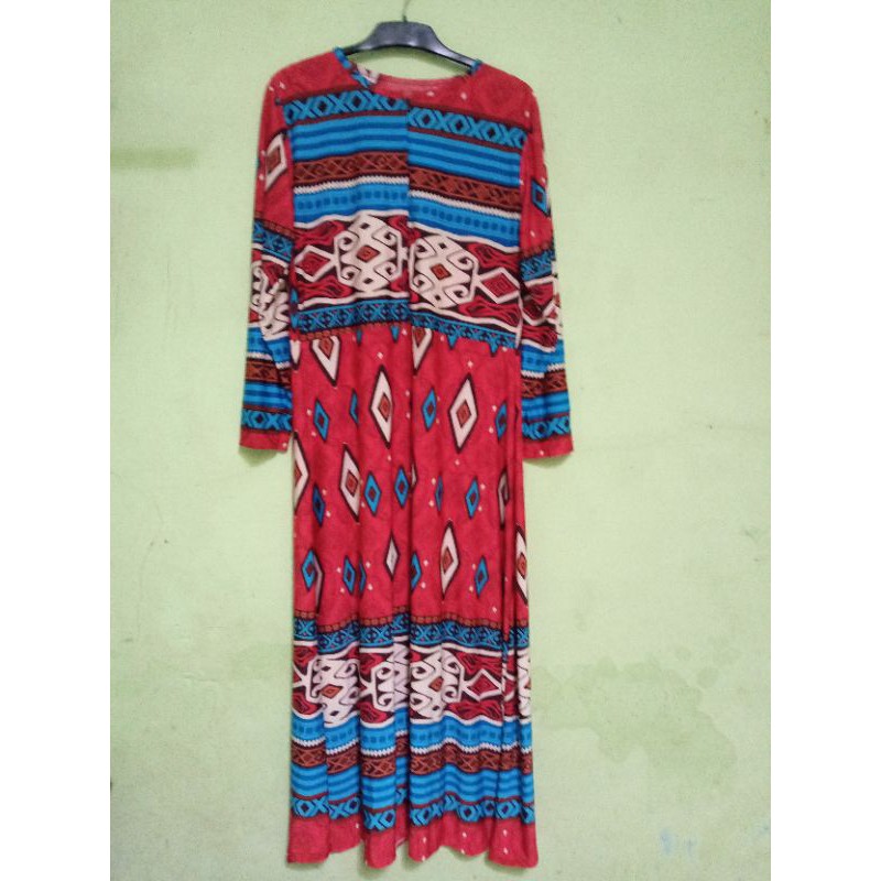 gamis jersey motif
