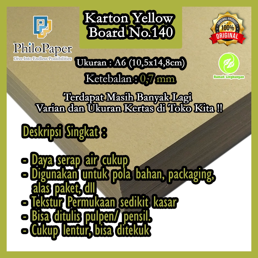 

Karton Yellow Bot No.140 A6