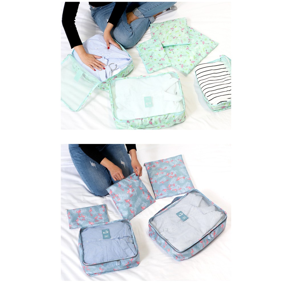 Tas 6 in 1 Travel Organizer Bag Pouch Bag in bag 6 Ukuran