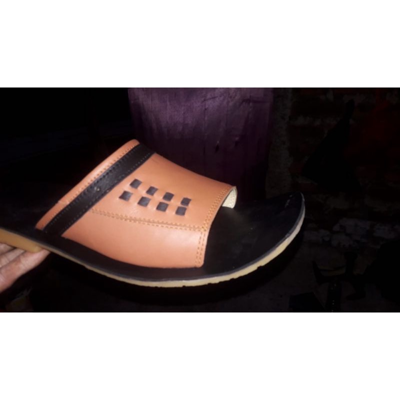 arisf sandal kulit asli/ sandal kulit cowok