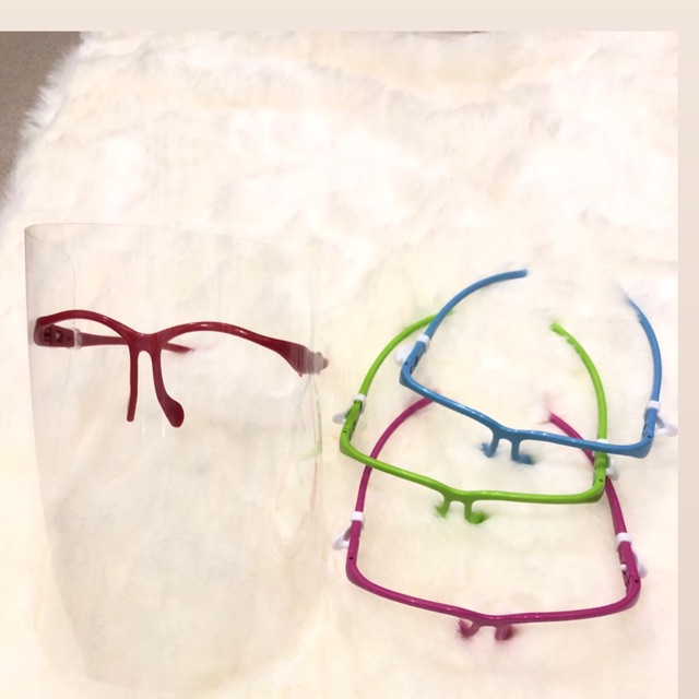 FACE SHIELD KACAMATA / FACE SHIELD NAGITA MIX 4 warna ISI 4