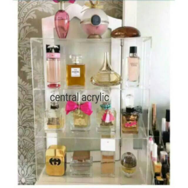 Acrylic tempat parfume, tempat parfum akrilik