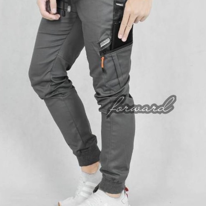 MODEL KPOP KOREAN TARTAN KOTAK HITAM GREY NAVY MURAH 1/ Celana pria cargo joger tactical