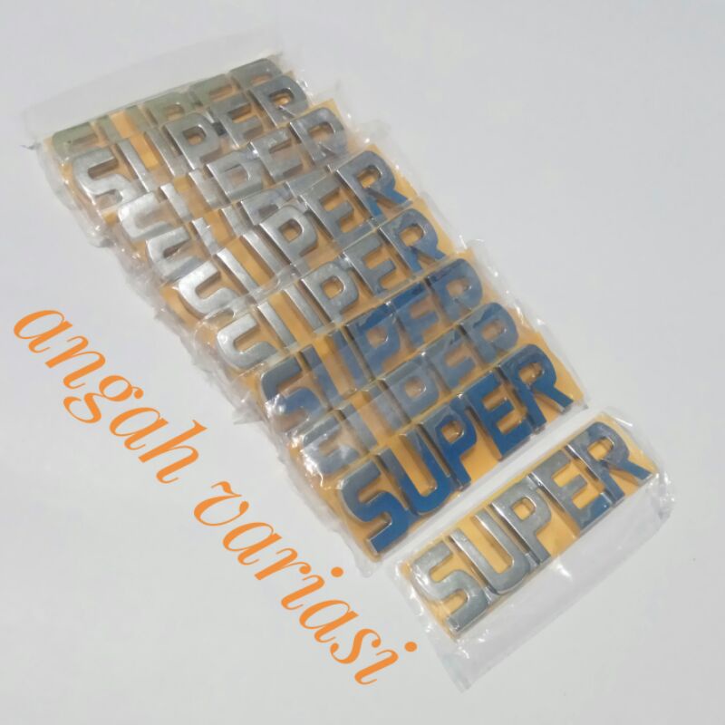 Emblem Tulisan Super Emblem Super Mitsubishi Kuda