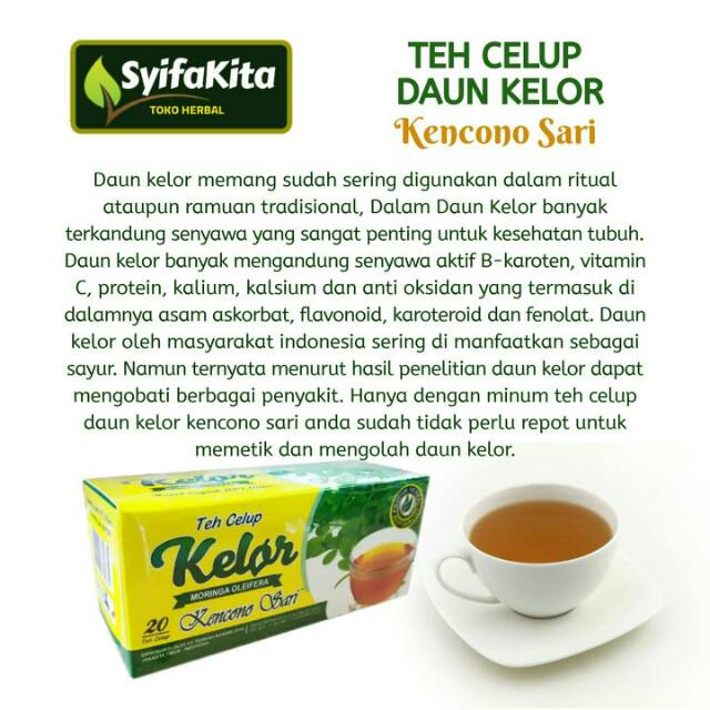 

Teh Kelor teh celup extrak kelor