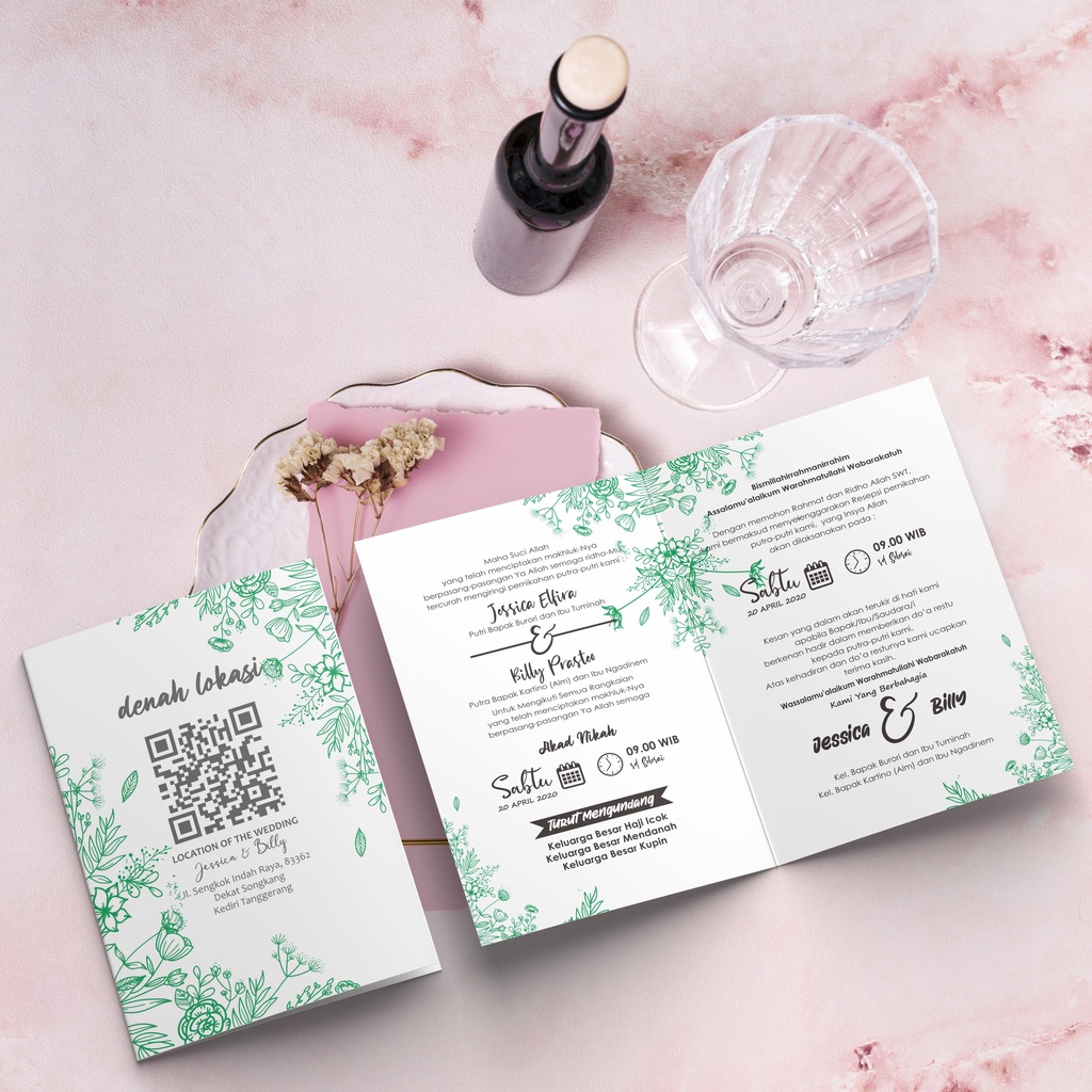 

UNDANGAN PERNIKAHAN MURAH KEREN DESAIN BARU FS 85