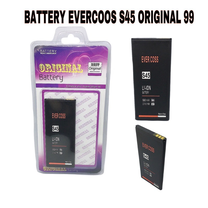 BATTERY BATERAI EVERCOOS S45 ORIGINAL 99