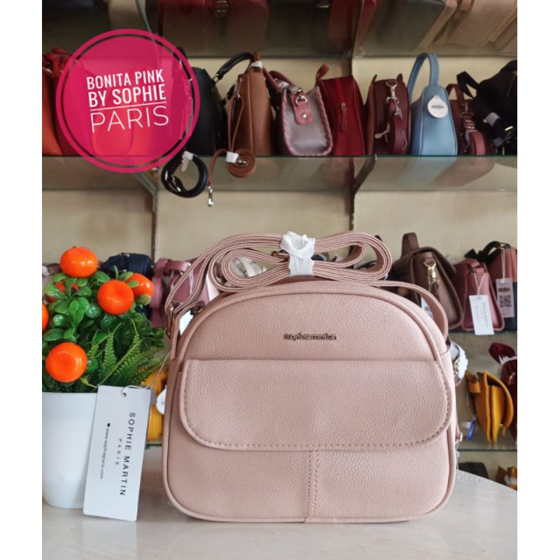 TAS BONITA PINK SOPHIE MARTIN PARIS PROMO TAS SELEMPANG TAS WANITA TAS JALAN TAS REMAJA TAS KEKINIAN