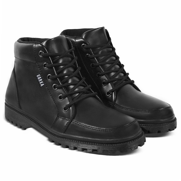 Sepatu Boots Fashion Wanita V 3981 Brand Varka Sepatu Casual Kets Wanita Trendi Berkualitas - Hitam