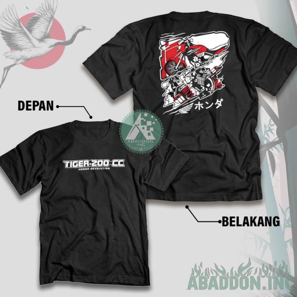 Kaos Honda Tiger 200CC Baju Racing Motor Herex Otomotif Honda Gank - 7647