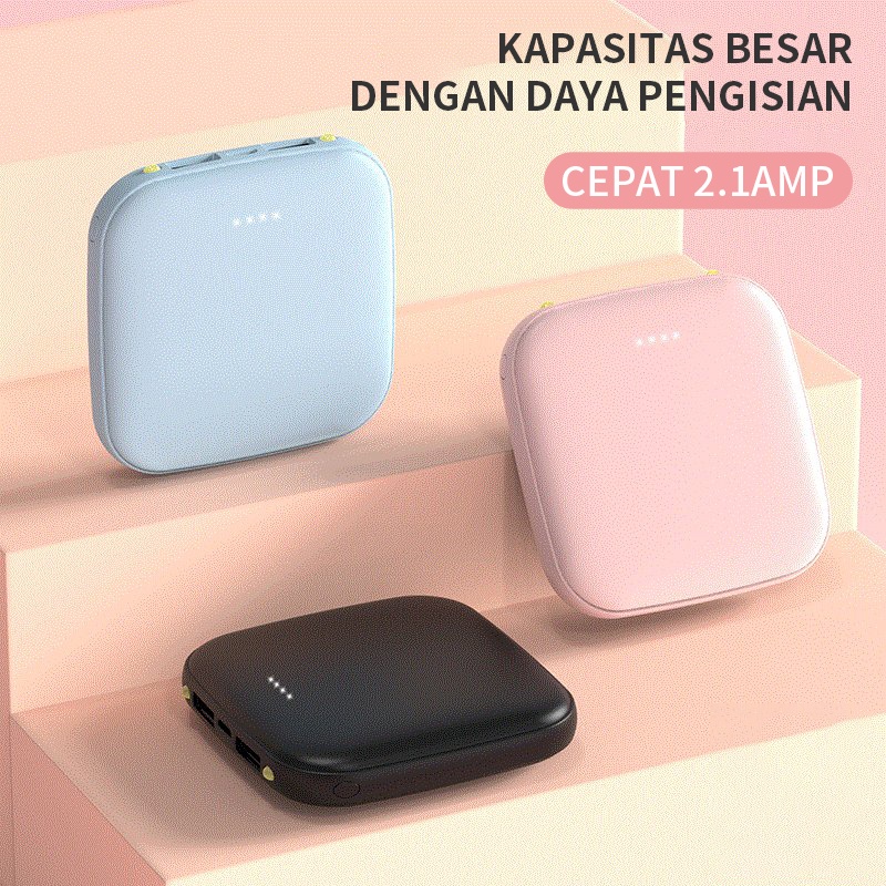 Portabel Powerbank Mini Gambar Kartun 20000 mAh