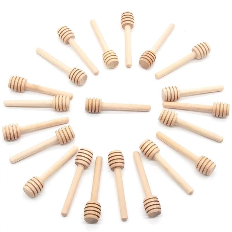 wooden honey mini stick / sendok madu kayu / wood honey stir bar dripper / sendok makan