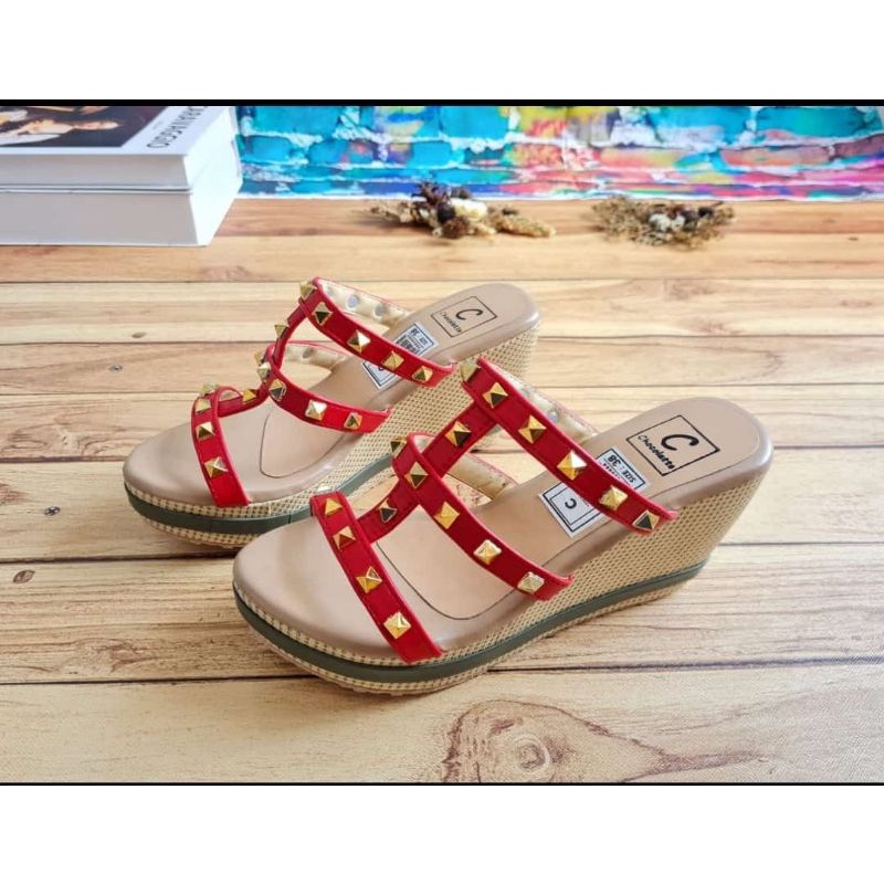 ABBUSHOES Sk 04 wedges tali stut ucik 7cm