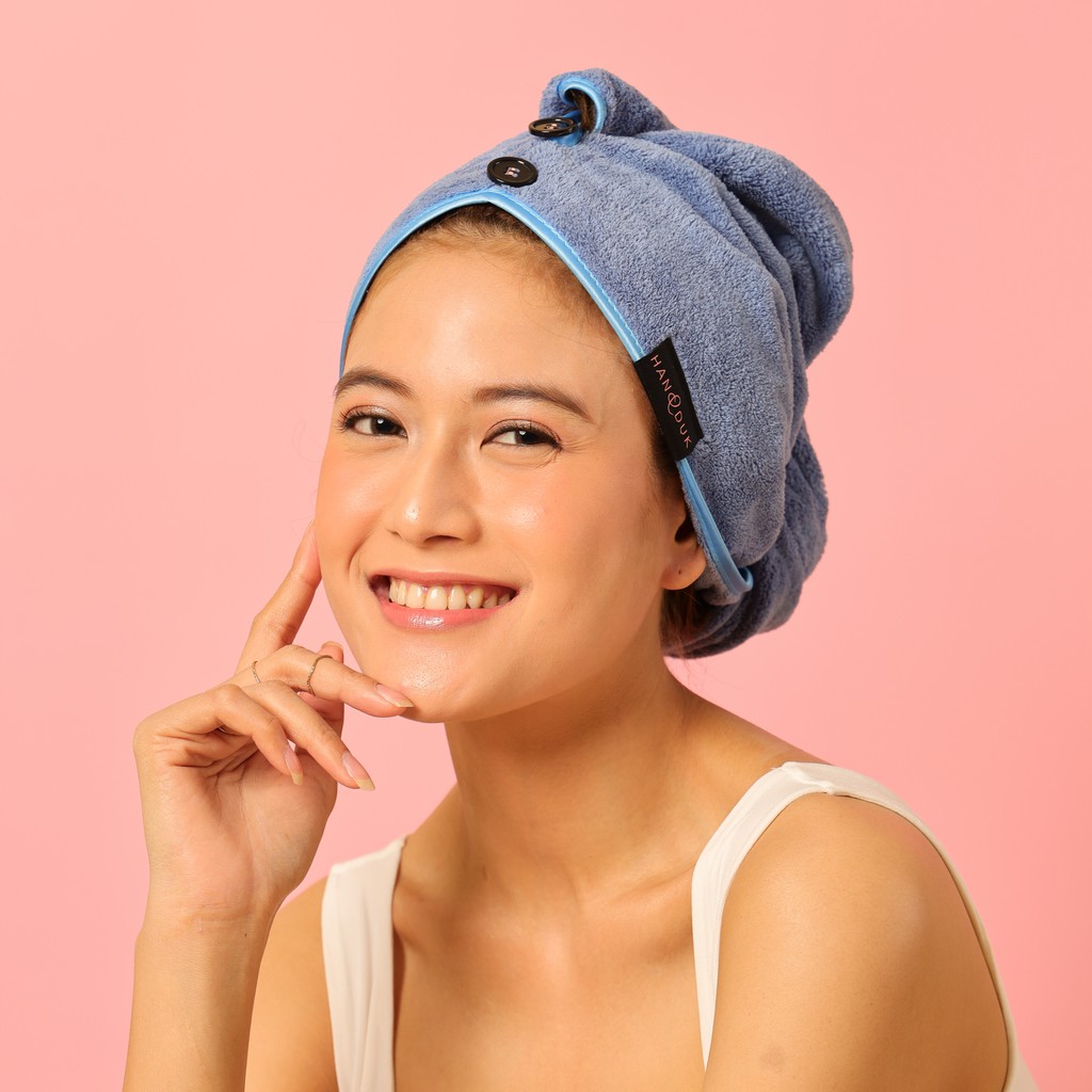 By Today Coral Velvet - Hair Towel (Handduk Official) - Handuk Kepala Microfiber Image 6