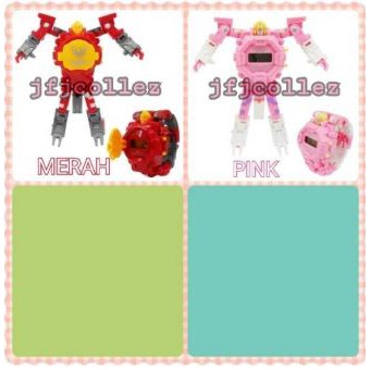 jfjcollez Jam Tangan Anak Digital Karakter Robot D622-H068 - 1 Kg Muat 20 Pcs