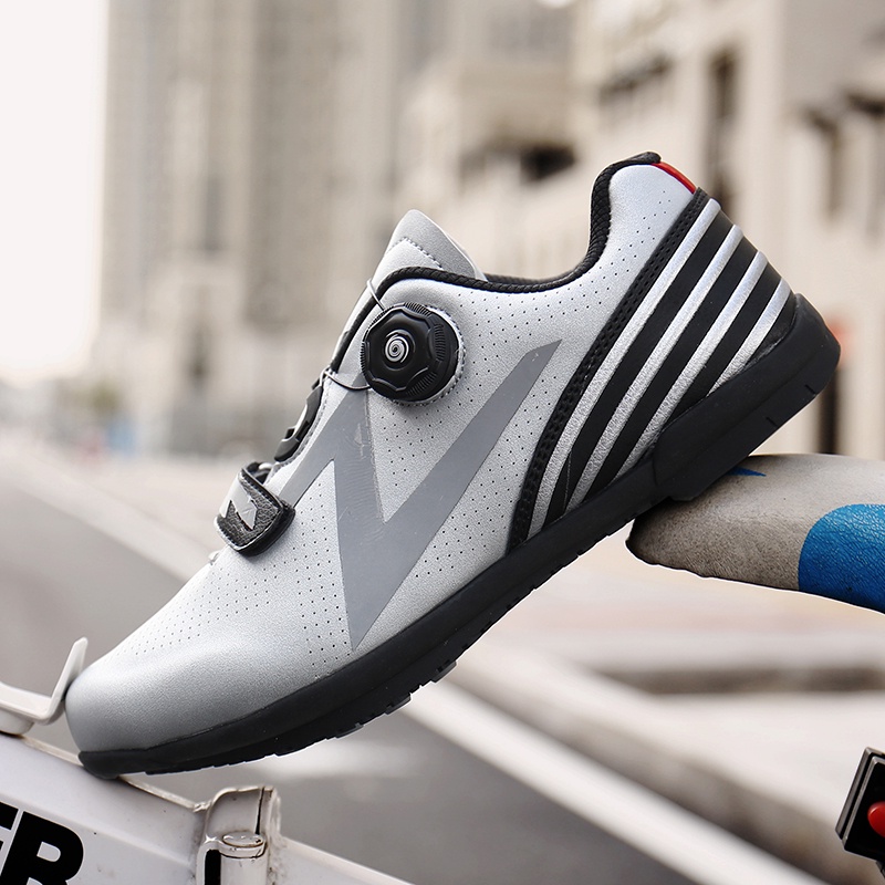 COD Bike Sepatu Sepeda Pria Non Cleat Sepatu Gowes Karet Santai Bicycle Balap Profesional Sepatu MTB Road Shoes 111