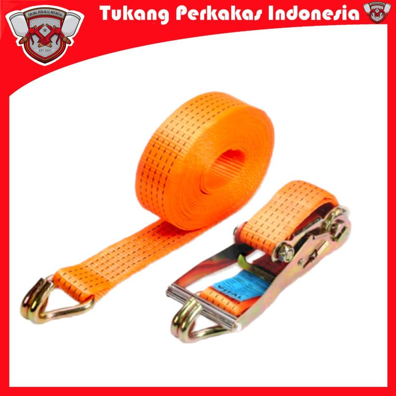 Rachet tie Down 2&quot;×10 Meter Cargo Lashing Belt 2&quot;×10m Pengikat barang