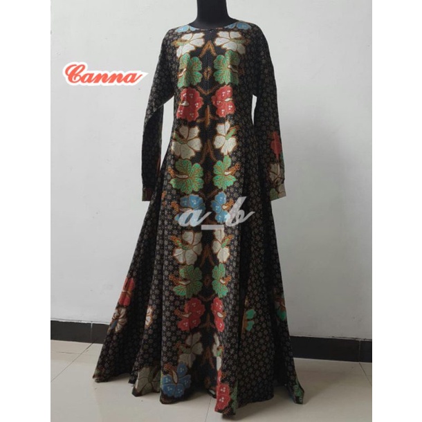 Gamis Handprint-Custom Made-Pre Order-Gamis Batik- Abaya Wanita Muslimah Syar'i-Sarimbit Batik-Custo