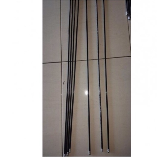 Blank carbon untuk custom joran pancing sudah dibubut dan dicat