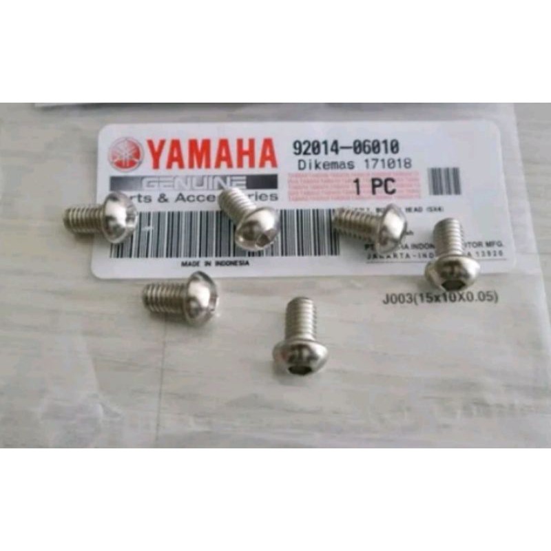 Baut kupingan lampu depan oval ori rx king