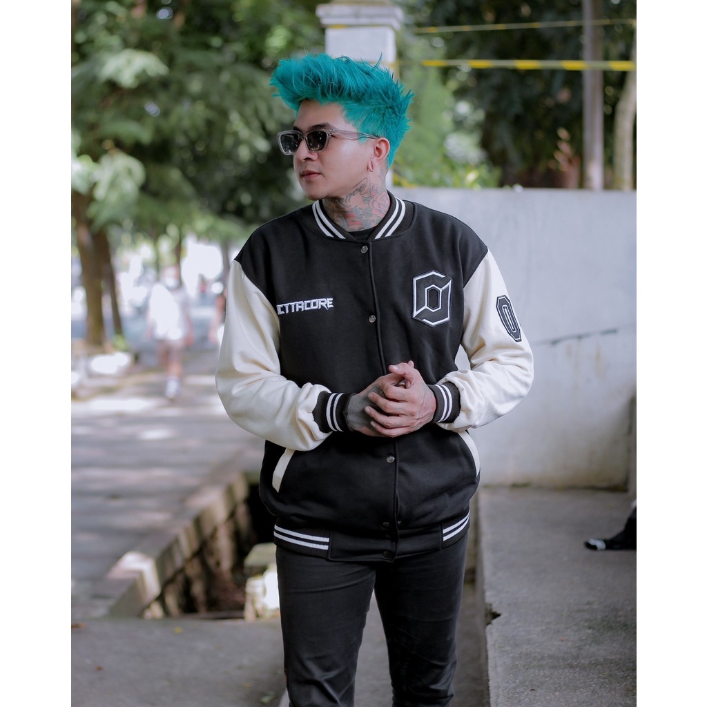 Jaket Varsity Baseball Pria Wanita - Varsity Jacket Vintage Baseball Oversize Jumbo Original Octtaco