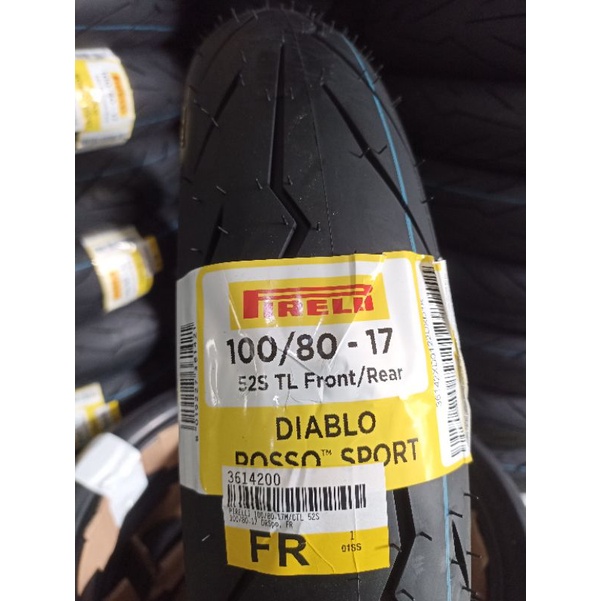 Ban motor PIRELLI DIABLO ROSSO SPORT, 100/80 R 17