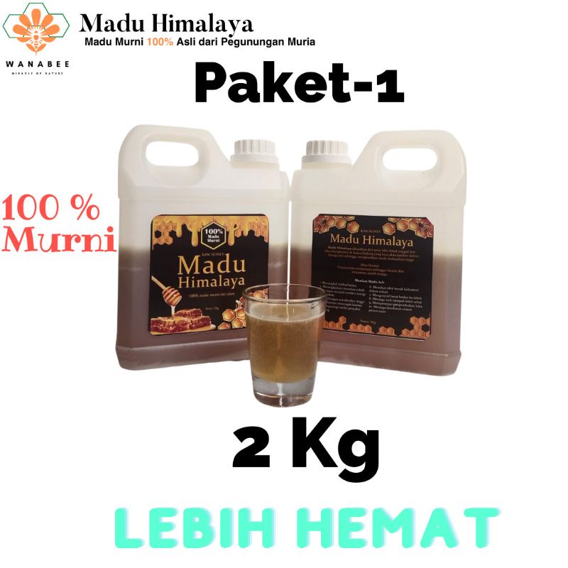 

Madu Murni Asli 100% Tanpa Campuran Dari Nektar Alami Hutan Liar Paket Hemat Satu 2 Kg Big Family