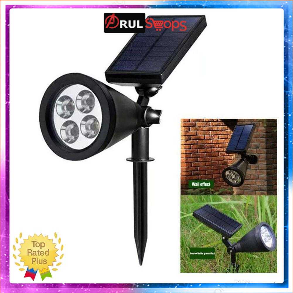 Lampu Taman Energi Solar Panel 4 LED