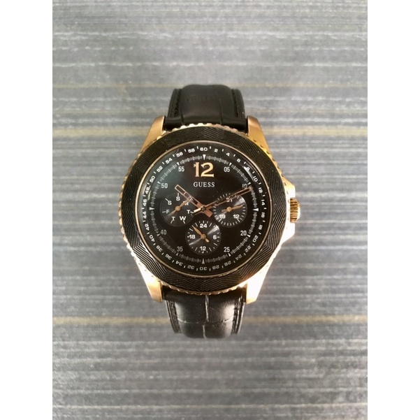 Bekas Second Preloved GUESS Jam Tangan Pria Analog Original Chronograph Stainless Steel Fashion