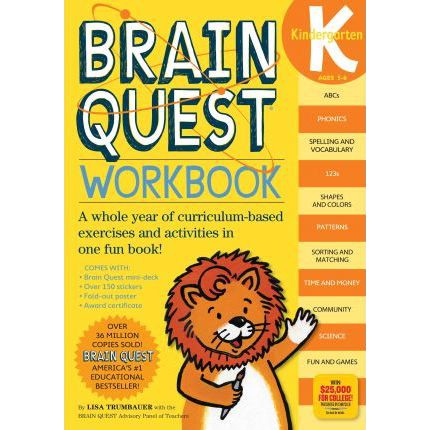 Jual Brain Quest Workbooks Kindergarten (5-6) By (Author) Lisa Trumbauer Indonesia|Shopee Indonesia