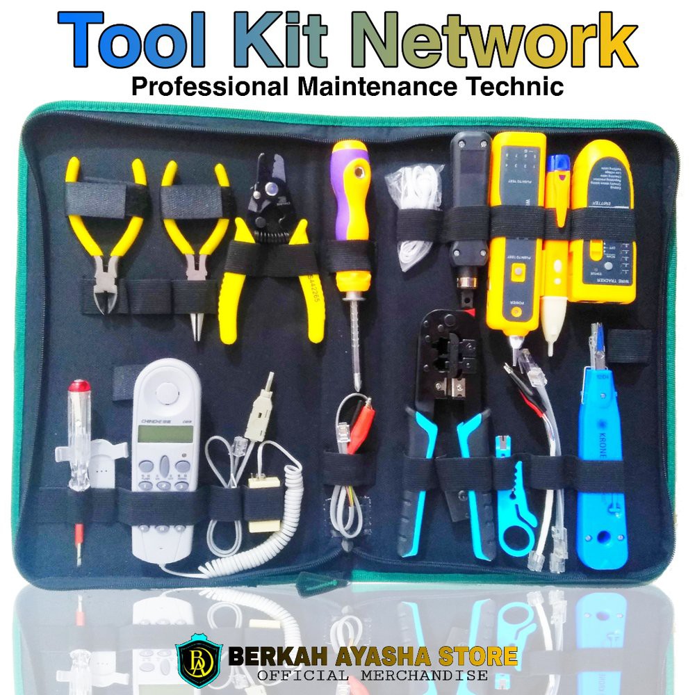 Terbaik Toolkit Set Tool kit Network Tool Bag Peralatan Jaringan Lan