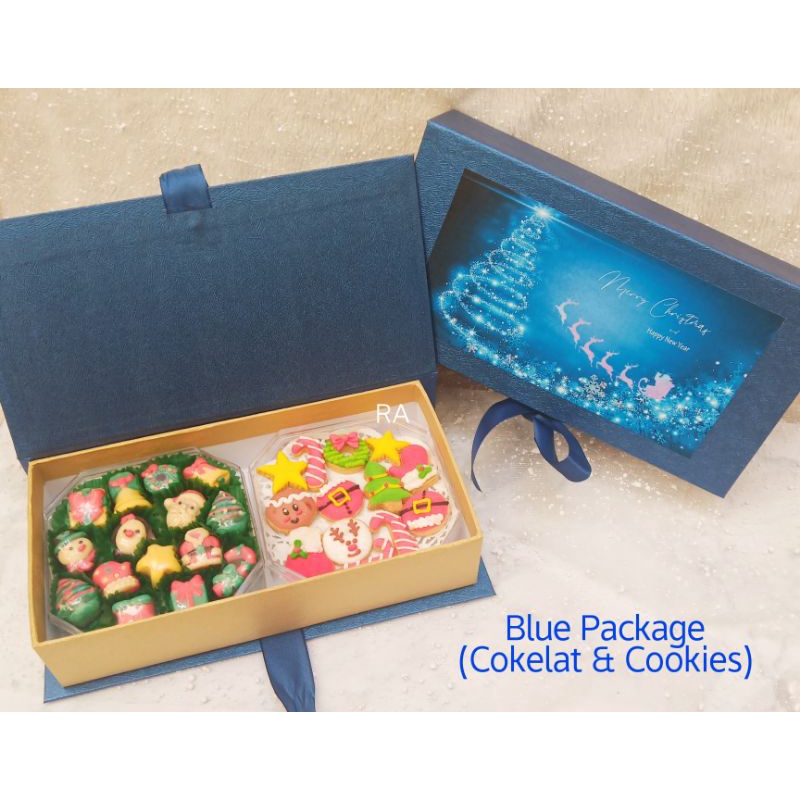 

blue christmas package natal