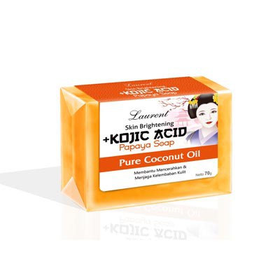 Laurent Kojic Acid Pepaya Soap 70gr - 135gr Bukan Kojie San