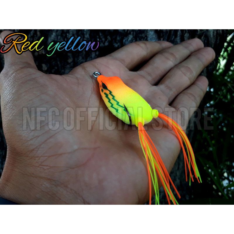 Soft frog 4,5cm/6,5gram. Umpan casting bentuk katak. Target Toman &amp; Gabus/Haruan