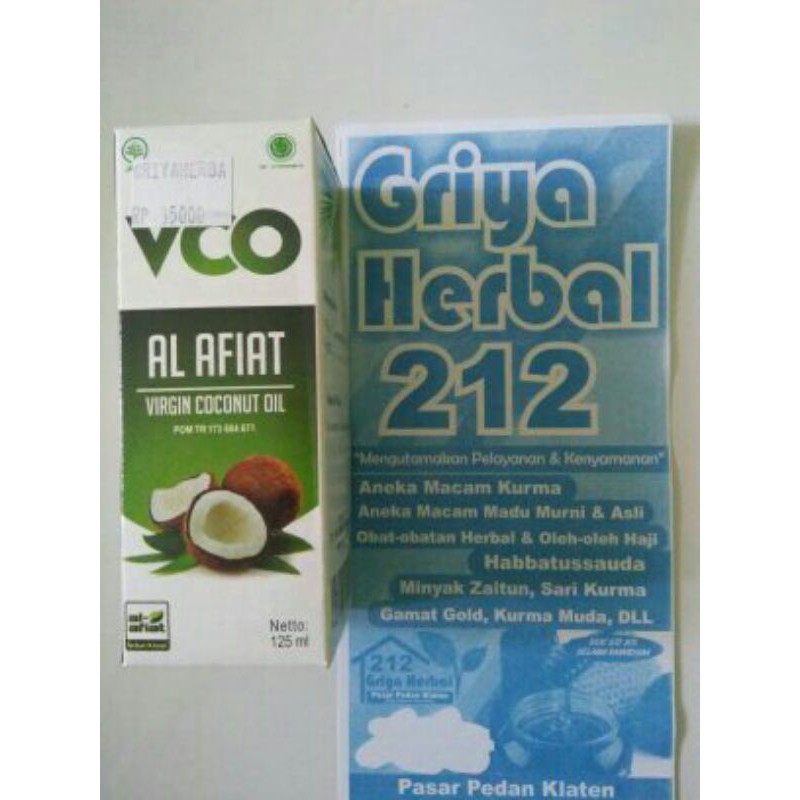 

Virgin Coconut Oil (VCO) Al Afiat 125ml