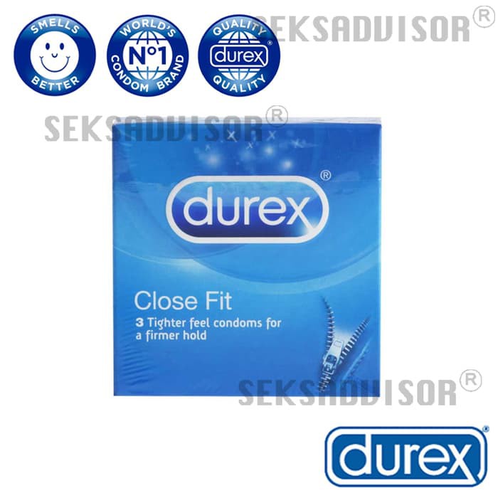 Cipa_Sky Kondom Durex Close Fit Condom Sensasi Lebih Ketat - 3 Pcs