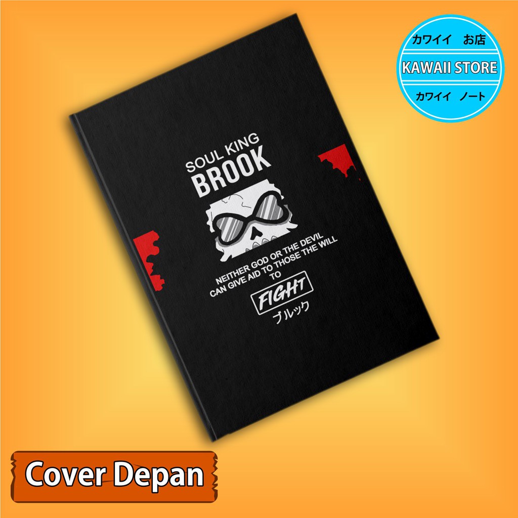 

Notebook / Pocket book Hard Cover ANIME ONE PIECE BROOK QUOTE uk A5 & A6 / Notes Book