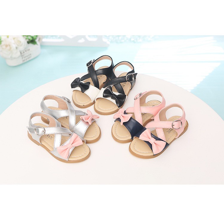  LOGU Sepatu  tali  pita  dua warna anak Flat shoes anak 