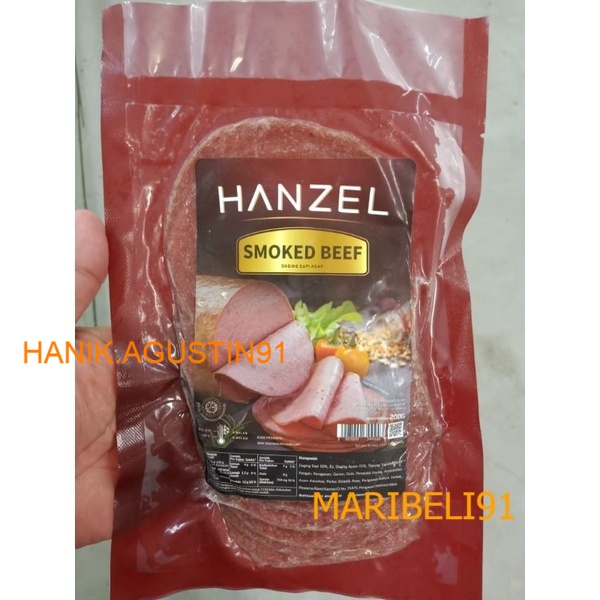 

HANZEL Smoked Beef / Smoke Beef / Daging sapi asap 200gr MB91