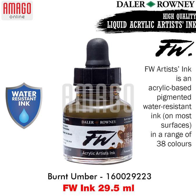 

Update Daler-Rowney - Fw Ink 29.5 Ml - Burnt Amber - 160029223 Promo