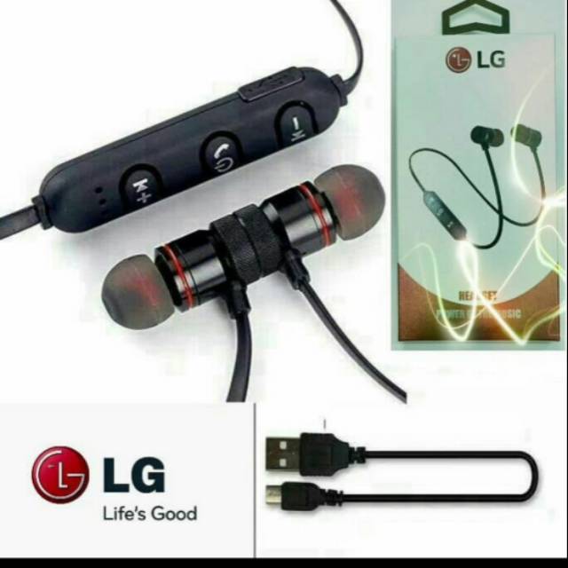 Headset Bluetooth Magnet sport LG