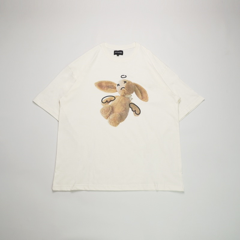 FAITH FADE CHILDHOOD MEMORIES - Bunny Oversized Tee (Broken White)