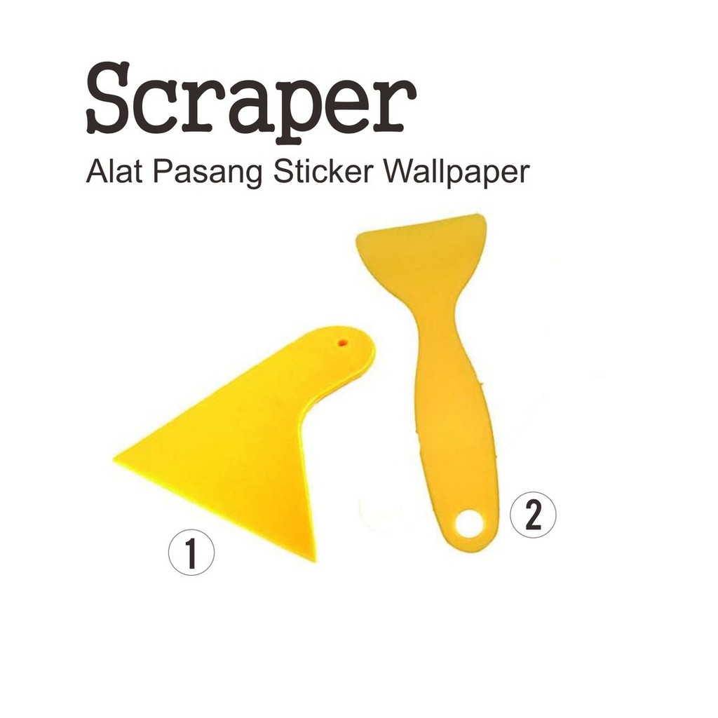 SCRAPER ALAT BANTU PASANG STIKER KACA FILM WALLPAPER RAKEL SPATULA